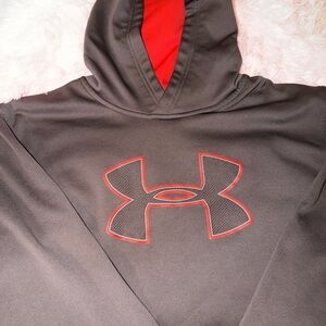 Under Armour Charcoal and Crimson Hoodie